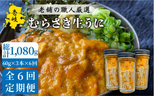 【全6回定期便】壱岐島産 老舗の厳選 おさだの生うに 3本セット [JAO022]