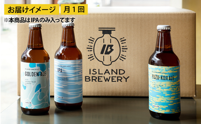 【全2回定期便】クラフトビール IPA 6本【ISLAND BREWERY】《壱岐市》【原田酒造有限会社】ビール 酒 beer 魚に合う アルコール [JED038]