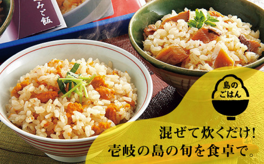 うにめし&ぶりめしの素 計3個《壱岐市》【若宮水産】[JAH010] 炊き込みご飯の素 うにめし ぶりめし セット ウニ 雲丹 うに ブリ 鰤 ぶり 12000 12000円