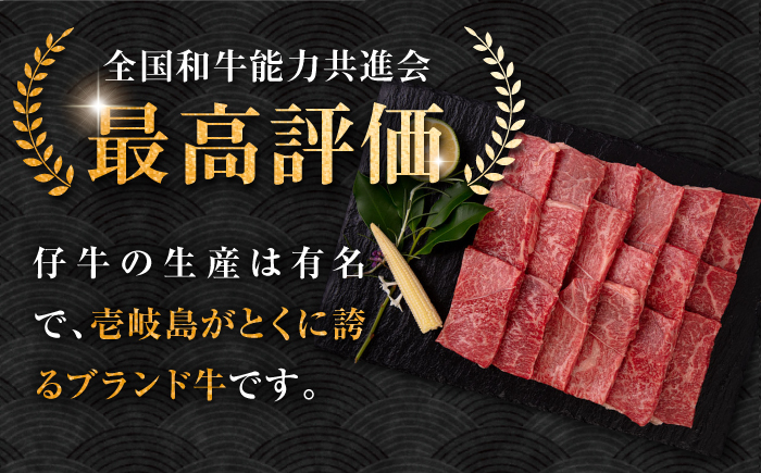 【全2回定期便】壱岐牛 赤身 焼肉用 800g《壱岐市》【中津留】 赤身 焼肉 BBQ 牛肉 [JFS077]