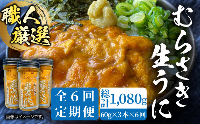 【全6回定期便】壱岐島産 老舗の厳選 おさだの生うに 3本セット [JAO022] 300000 300000円 30万円