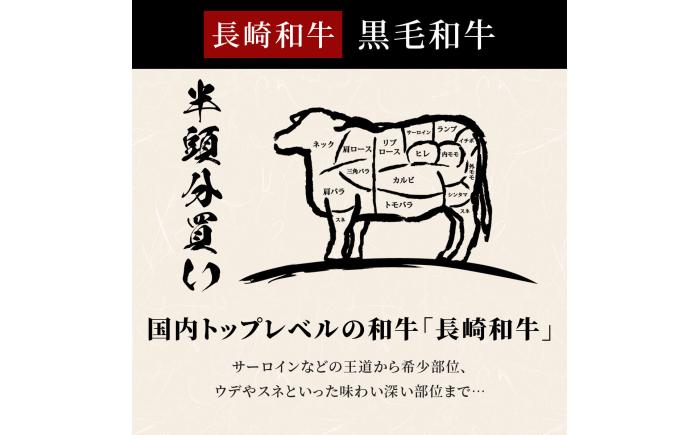 長崎和牛 牛半頭分買い　24分割納品（1年以内） [JGV027]