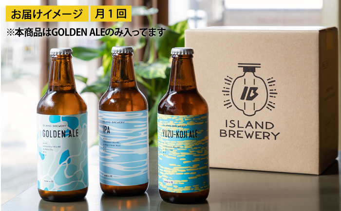 【全2回定期便】クラフトビール GOLDEN ALE 6本【ISLAND BREWERY】《壱岐市》【原田酒造有限会社】ビール 酒 beer 魚に合う アルコール [JED037]