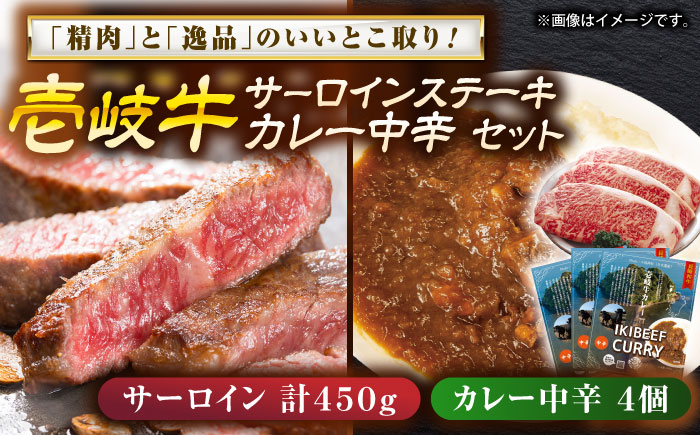 壱岐牛サ−ロインステーキ＆壱岐牛カレー中辛セット《壱岐市》【壱岐フードファクトリー】 [JDW049]