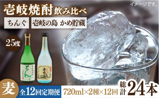 【全12回定期便】壱岐の島 かめ貯蔵 25度とちんぐのセット [JDB218] 156000 156000円