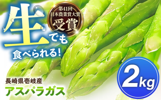 壱岐産　アスパラガス 2kg（L~2Lサイズ）《壱岐市》【壱岐市農業協同組合】 [JBO148] 22000 22000円