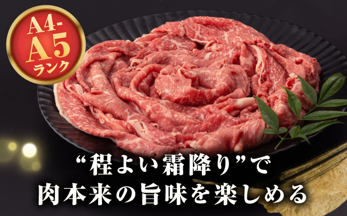 【A4〜A5ランク】長崎和牛 モモスライス 400g（しゃぶしゃぶ・すき焼き用）《壱岐市》【野中精肉店】 牛 牛肉 和牛 国産 長崎和牛 霜降り しゃぶしゃぶ すき焼き すき焼 モモ ギフト 贈答用 冷凍配送 A4 A5 [JGC012]