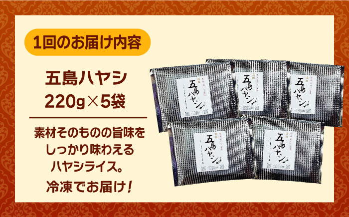 【全12回定期便】【五島牛と五島産の食材を使用したレトルト商品】こだわりの五島ハヤシ5袋セット【出口さんご】 [PBK017]