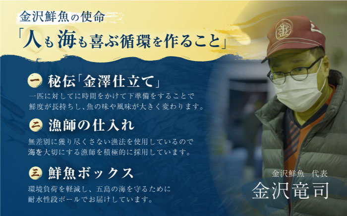 【3回定期便】旬魚のゆず胡椒漬け5袋 ※魚種は旬の魚をおまかせ 五島市/金沢鮮魚[PEP057]