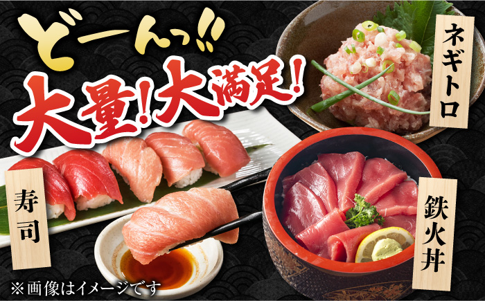 【全3回定期便】本マグロ (養殖) ブロック 詰合せ 計3kg (1kg×3回) 刺身【奥浦海鮮直売所】 [PCL009]