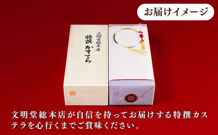 【全12回定期便】特撰カステラ 1号 長崎 土産 ギフト 五島市/文明堂総本店 [PEO024]