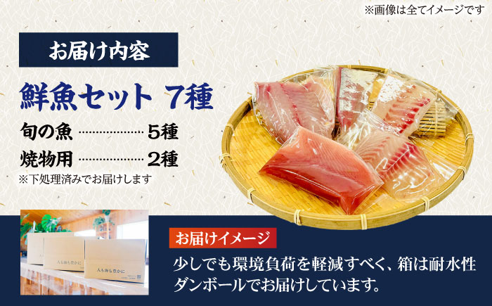 【下処理済】超速冷凍鮮魚7種（5種+焼物用2種）五島市/金沢鮮魚[PEP068]魚 鮮魚 鮮魚ボックス