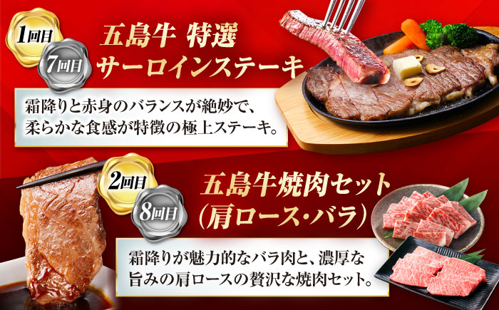 【12回定期便】五島牛の真髄を極める プレミアムコース 五島市/五島市ふるさと納税 [PZX028]