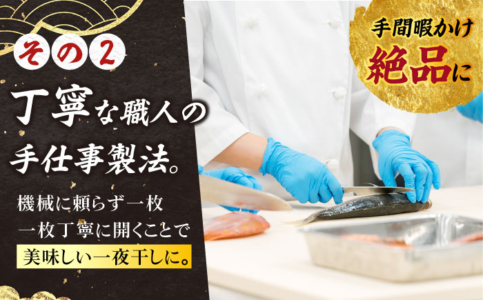 【6回定期便】【M】一夜干し みりん干し（アジ/サバ）計8尾分 五島市/愛情食彩[PCH023]