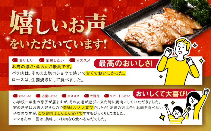 【3回定期便】五島美豚焼肉1kg（ロース500g バラ500g） 五島市/ごとう農業協同組合[PAF007]  焼肉 定期便 焼肉 定期便 焼肉 定期便 焼肉 定期便