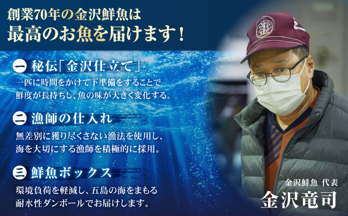 【12回定期便】【下処理済】超速冷凍鮮魚6種（5種+焼物用1種） 五島市/金沢鮮魚[PEP067]魚 鮮魚 鮮魚ボックス