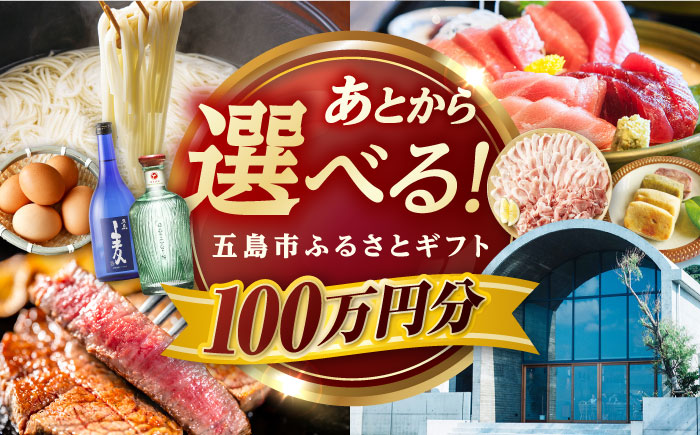 【あとから選べる】長崎県五島市ふるさとギフト 100万円分 和牛 魚 鮮魚 椿 うどん [PZX020]