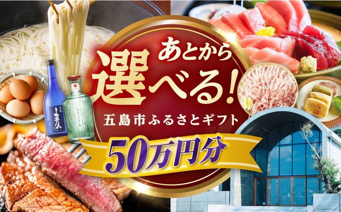 【あとから選べる】長崎県五島市ふるさとギフト 50万円分 和牛 魚 鮮魚 椿 うどん [PZX019]