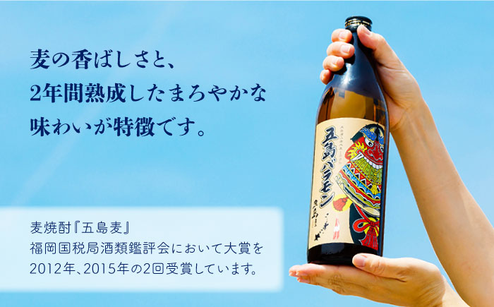 【五島ばらもん凧限定ラベル】麦焼酎・芋焼酎 飲み比べ セット 各900ml 25度  / 焼酎 酒 五島市 / マルヒサ [PET001]