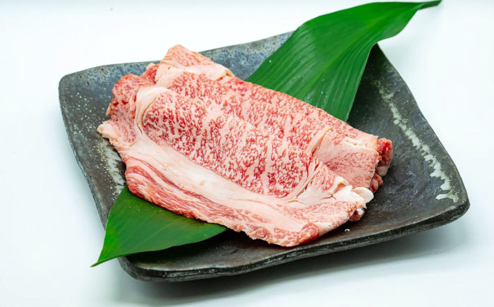 五島列島産 黒毛和牛 すき焼き用 肩ローススライス 500g 五島市/山口Farm [PGJ001]