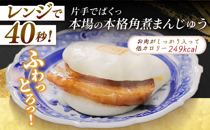 【全12回定期便】長崎角煮まんじゅう10個・大とろ角煮まんじゅう10個・長崎角煮まぶし10個 豚肉 東坡肉 ふわふわ ほかほか 五島市/岩崎本舗 [PFL032]