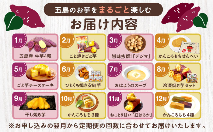 【12回定期便】五島の芋まんきつ定期便 五島市ふるさと納税/五島市 [PZX052]