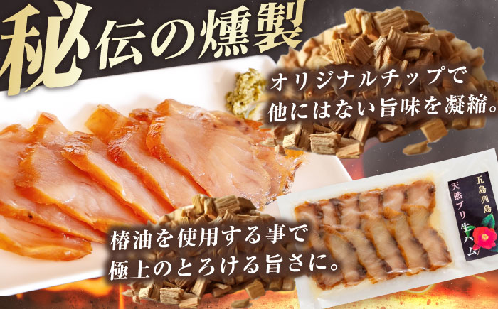 【全6回定期便】天然ブリ 熟成ハム 五島市/合同会社五島くんせい工房 燻製 燻製 ぶり ブリ [PDD034]