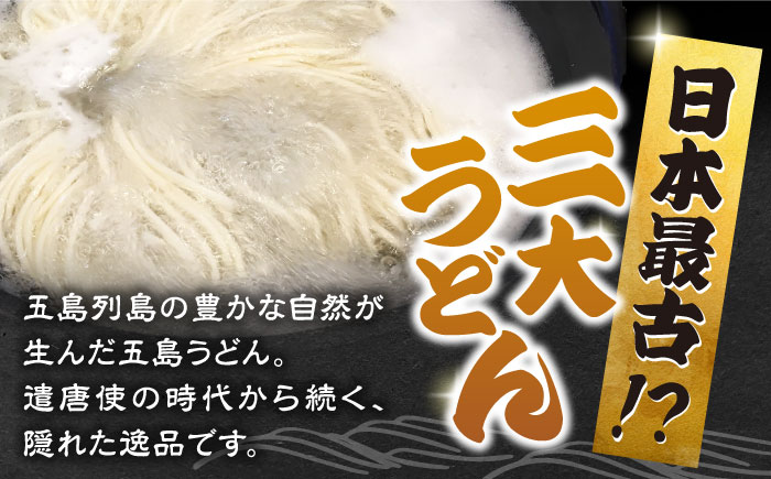 椿うどん　10袋セット　保存食　椿　五島　うどん　手延べ　五島市/中本製麺 [PCR009]