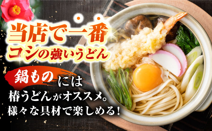 椿うどん　10袋セット　保存食　椿　五島　うどん　手延べ　五島市/中本製麺 [PCR009]