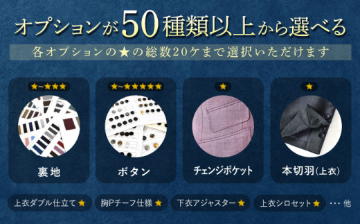 【御幸オリジナル生地】【全国30カ所以上で採寸可】【選べるオプション】特別仕立てイージーオーダースーツお仕立券＜御幸毛織＞ [CAN023]  スーツ オーダースーツ 国産 スーツ お仕立券 御幸毛織 