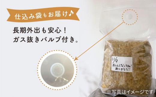 【手作りキット】【12回定期便】 無農薬 玄米麹 で仕込む『玄米合わせ 味噌 』＜川添酢造＞ [CDN073]