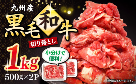 切り落とし 長崎県産 黒毛和牛 約1kg（約500g×2パック） 切り落とし 牛肉 和牛 切り落とし 冷凍 国産牛肉 きりおとし 切り落とし ＜宮本畜産＞ [CFA001]