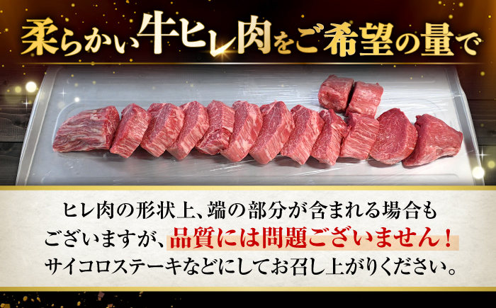 【12回定期便】 長崎和牛 ヒレ ステーキ 計1kg（6〜8枚）×12回定期便 ＜大西海ファーム＞ [CEK143] 牛肉 ヒレ ステーキ すてーき ひれ ヒレ ステーキ すてーき ヒレ肉 牛肉