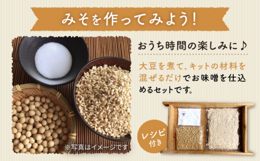 【手作りキット】【12回定期便】 無農薬 玄米麹 で仕込む『玄米 味噌 』＜川添酢造＞ [CDN070]