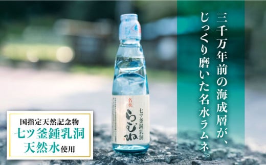 ジュース ラムネ 七ツ釜鍾乳洞 名水 らむね 200ml×24本 らむね ラムネ ジュース 炭酸飲料 贈答 ギフト ジュース  [CAI011]＜道の駅さいかい みかんドーム＞