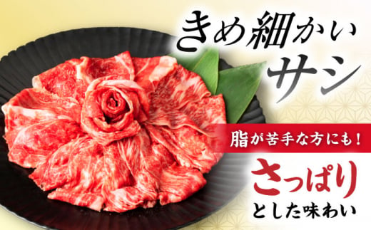 【12回定期便】 【すき焼き食べ放題！】 長崎県産黒毛和牛 肩ローススライス 1kg ＜宮本畜産＞ [CFA048]