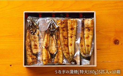 【肉厚180g×50匹】秘伝のタレで仕上げた国産うなぎの蒲焼 計９kg［CCA015］＜入口屋＞