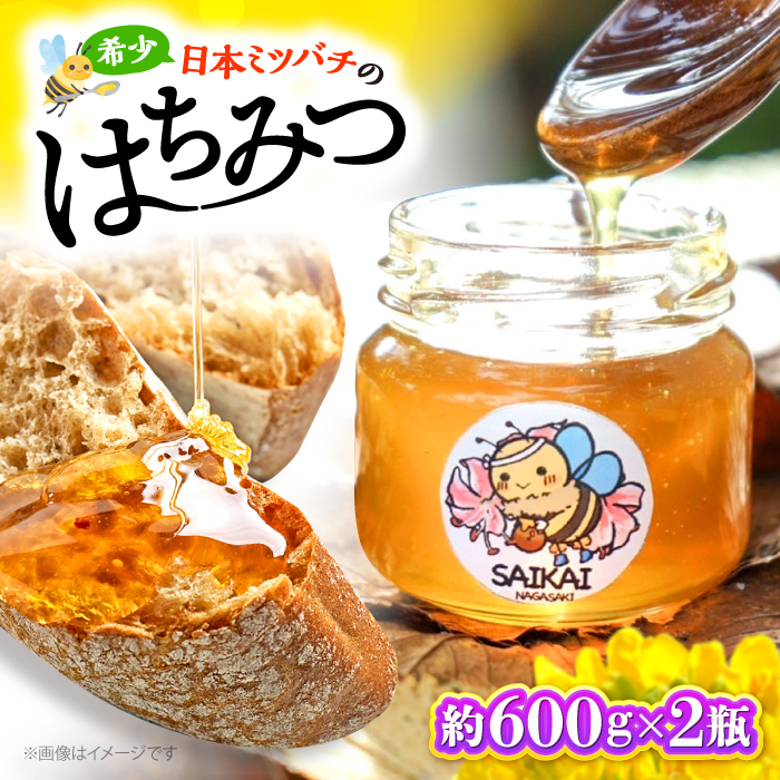 【希少な日本ミツバチ】　 国産 蜂蜜 約1.2kg（約600g×2瓶） ～西海からの贈り物～＜おばま養蜂農園＞ [CFY004]