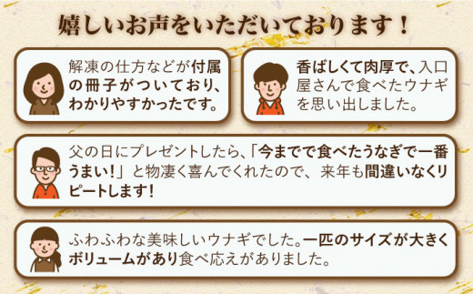 【計36匹（月1回3匹×12回定期便）】秘伝のタレで仕上げた国産うなぎの蒲焼＜入口屋＞ [CCA010]