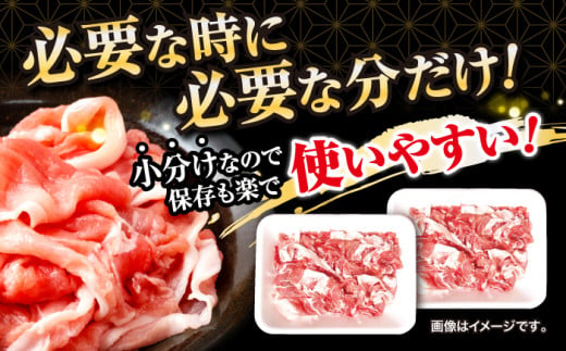 切り落とし 長崎県産 豚 切り落とし 約1kg（約500g×2パック） 豚肉 ブタ 豚肉 切り落とし 国産豚 きりおとし 切り落とし 小分け  ＜宮本畜産＞ [CFA003]