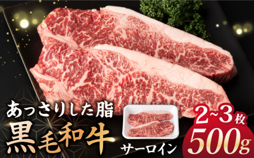 サーロイン ステーキ 500g（2～3枚） 長崎県産黒毛和牛 牛肉 サーロインステーキ 牛ステーキ 焼肉 牛肉 サーロインステーキ＜宮本畜産＞ [CFA025] 和牛 黒毛和牛 ステーキ