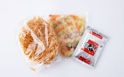 【 高島屋 選定品】【白雪食品】 冷凍 皿うどん 4個＜高島屋＞ [CFQ029]