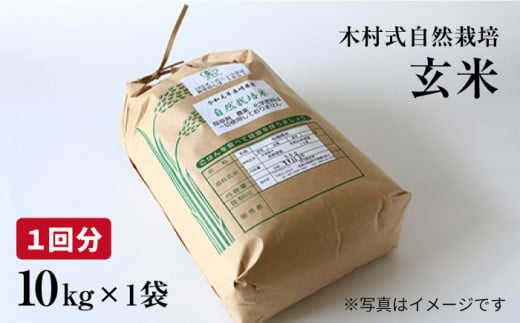 【月1回10kg×3回定期便】木村式自然栽培の玄米 ヒノヒカリ 計30kg＜ハマソウファーム＞ [CBR009]