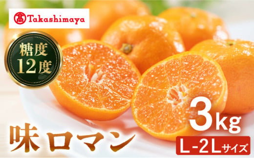 【高島屋選定品】【九州屋】【先行予約】味ロマン3kg（L～２Lサイズ）＜高島屋＞ [CFQ057]