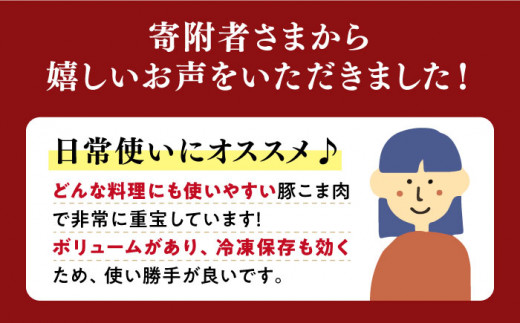 【 訳あり 】【12回定期便】長崎うずしおポーク こま切れ 1.5kg（500g×3P） 長崎県産 西海市産 豚肉 豚 ぶた こま切れ 小分け [CAG018]＜スーパーウエスト＞