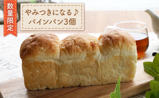 【数量限定】長崎といえば！ パインパン3個 ＜岡崎製パン所＞ [CEP021]
