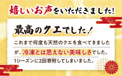 【数量限定】【 訳あり 】 天然 クエ 鍋セット 計500g（切り身約300g・しゃぶしゃぶ用約200g） ＜大瀬戸町漁業協同組合＞ [CAR006]