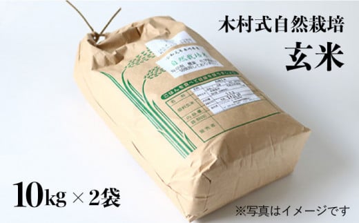 玄米 米【木村式自然栽培】  ヒノヒカリ 計 20kg （10kg×2袋）米 お米 玄米＜ハマソウファーム＞ [CBR011]