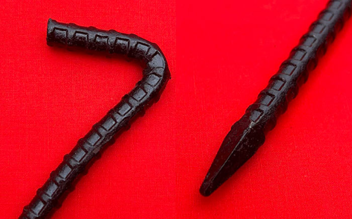 鍛造ペグ 20cm 6本セット / キャンプ キャンプ用品 ペグ キャンプ場 アウトドア用品 / 南島原市 / 重光刃物鍛造工場 [SEJ015]