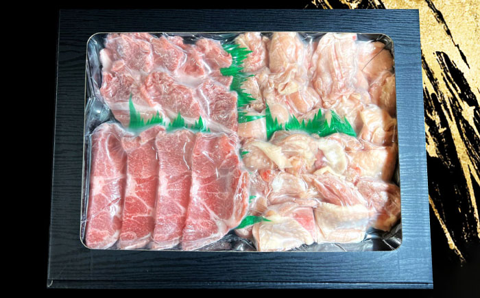 雲仙もみじ豚・雲仙島原ハーブ鶏　焼肉セット 600g / 焼き肉 やきにく 豚肉 鶏肉 / 南島原市 / はなぶさ [SCN166]